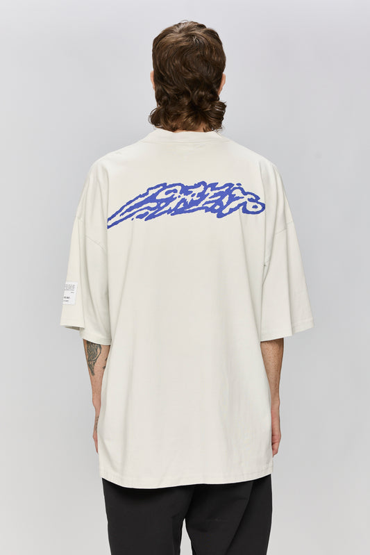 Light Gray טי שירט קצרה לנשים / גברים Atmos LAZY EYE PPL