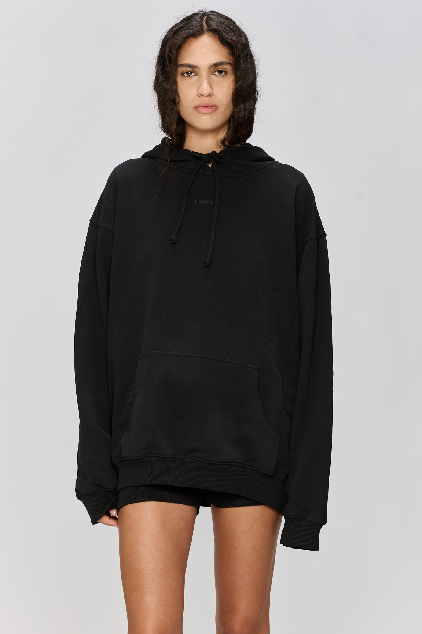 Light Gray קפוצ'ון לנשים / גברים Bow LAZY EYE PPL