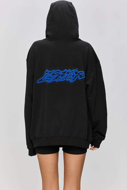 Light Gray קפוצ'ון לנשים / גברים Bow LAZY EYE PPL