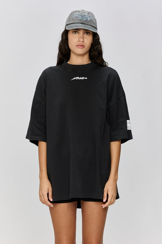 Black טי שירט קצרה לנשים / גברים Atmos LAZY EYE PPL