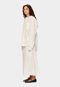 Antique White חולצה מכופתרת ארוכה לנשים Cotton Poplin LAZY EYE PPL