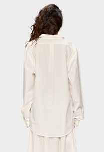 Antique White חולצה מכופתרת ארוכה לנשים Cotton Poplin LAZY EYE PPL