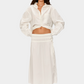 Lavender חולצה מכופתרת ארוכה לנשים Cotton Poplin LAZY EYE PPL