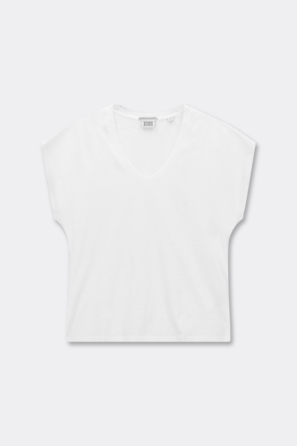 Lavender טי שירט קצרה לנשים Slub SCOTCH & SODA