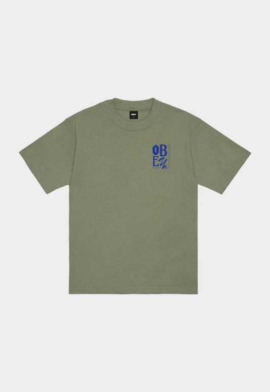 Lavender OBEY KNOWLEDGE טי שירט קצרה OBEY