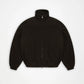 Black ז׳קט פליז לנשים / גברים Fleece Zip RAINS