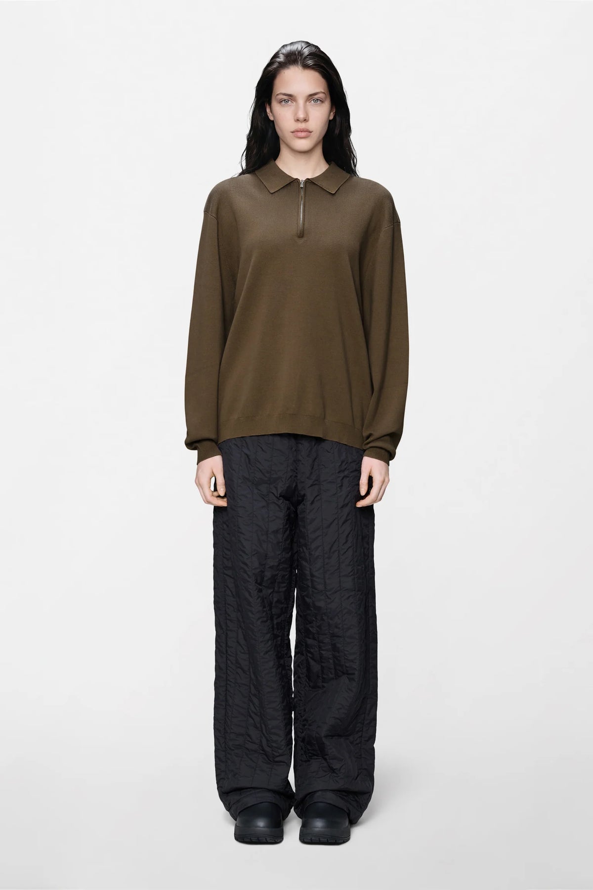 Lavender חולצת פולו ארוכה לנשים / גברים Long Sleeve Polo RAINS