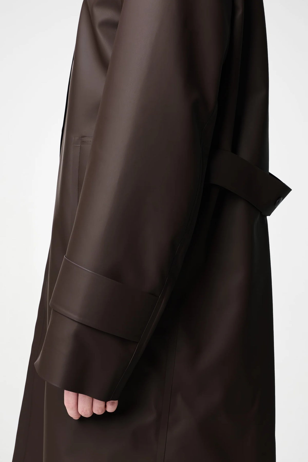 Black מעיל נשים Nara Long Jacket W3 RAINS
