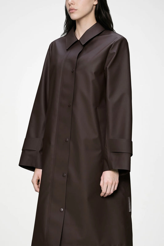 Dark Slate Gray מעיל נשים Nara Long Jacket W3 RAINS