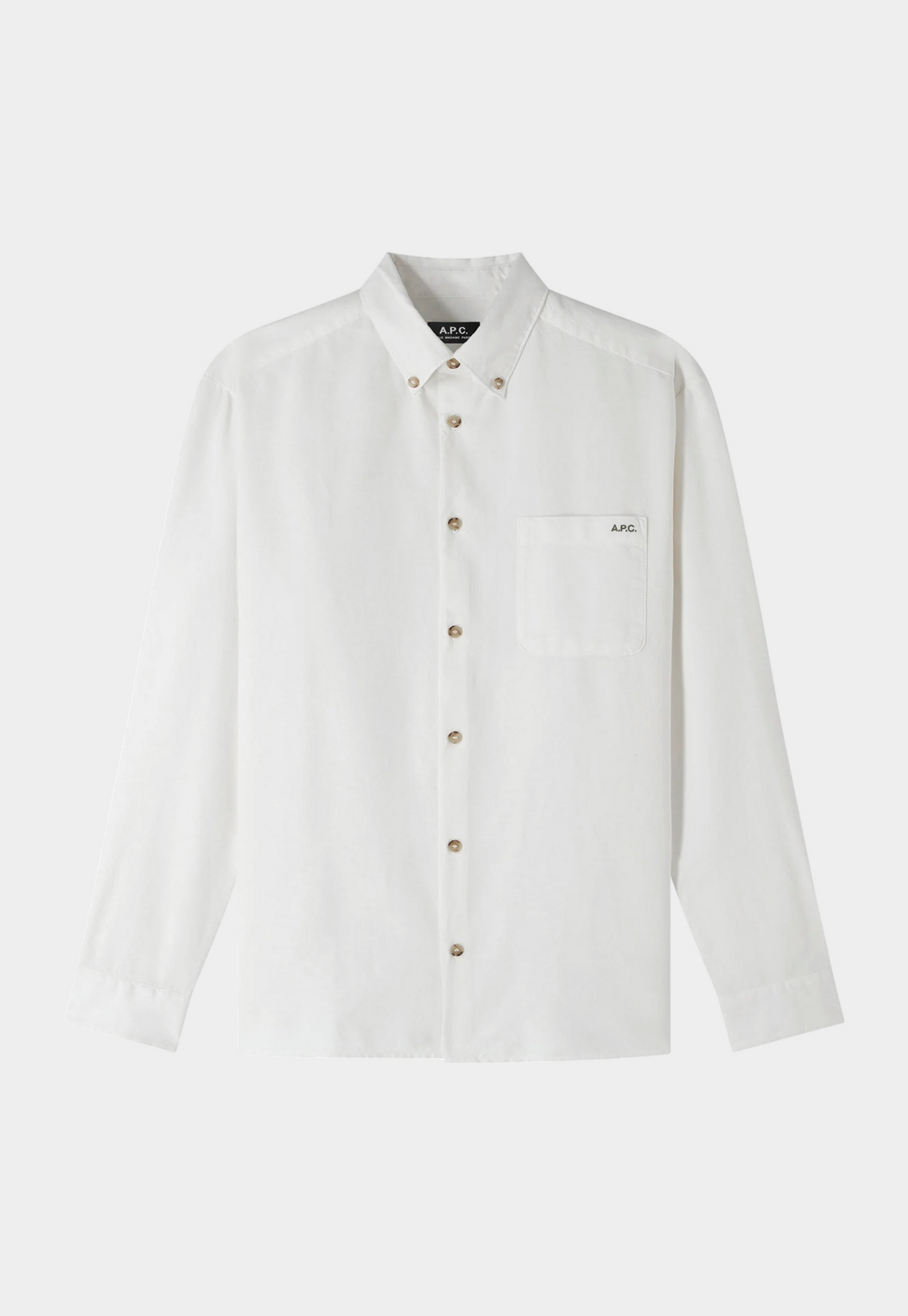 Light Gray חולצה מכופתרת לגברים Mateo A.P.C
