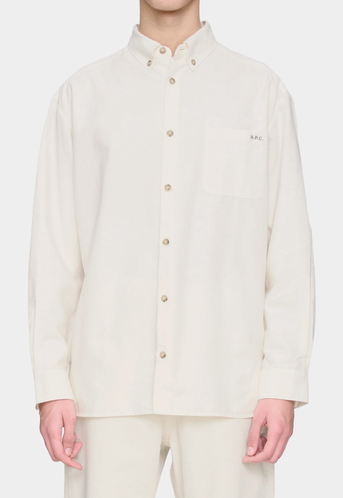 Lavender חולצה מכופתרת לגברים Mateo A.P.C