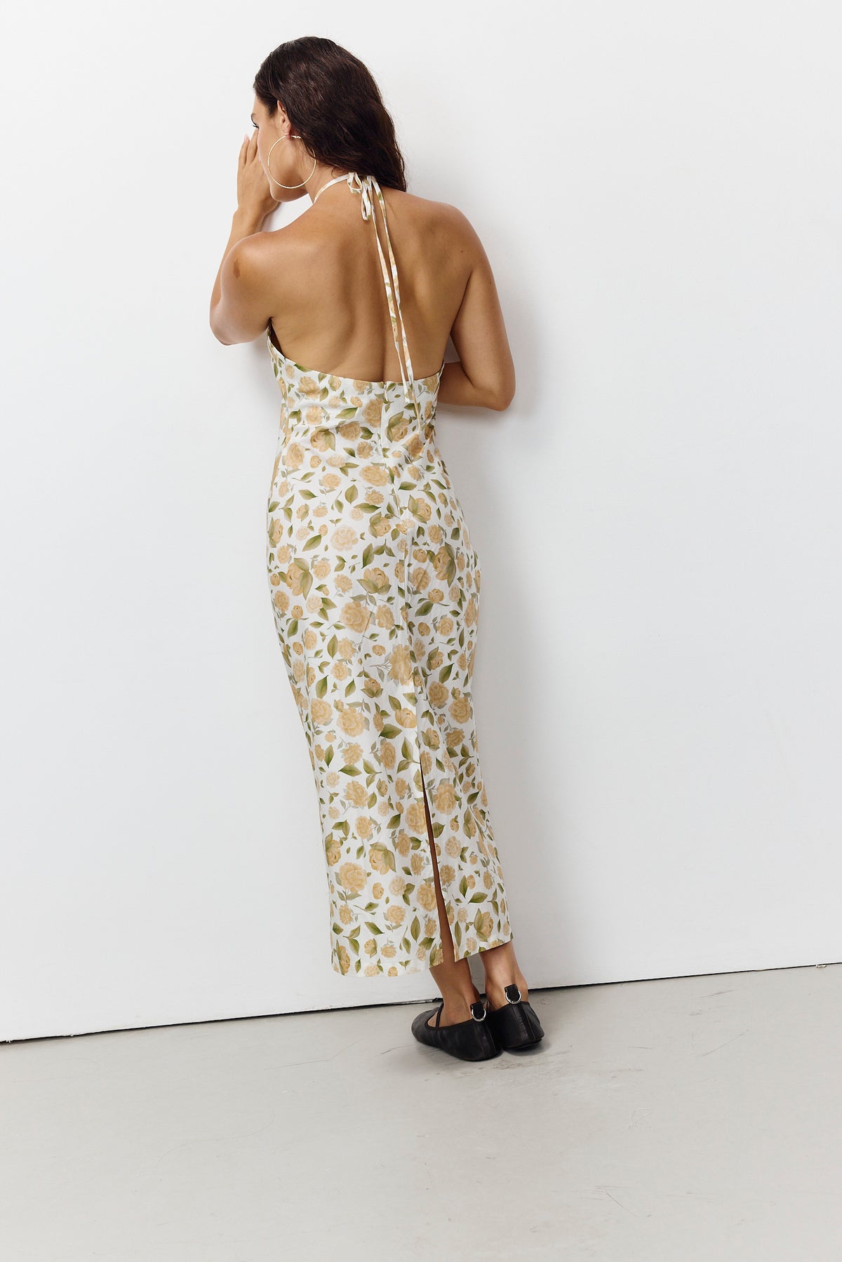 שמלת מידי לנשים Flowers for Fall