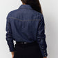 Lavender חולצת ג'ינס מכופתרת לנשים Denim Button Down PAPER