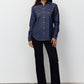 Lavender חולצת ג'ינס מכופתרת לנשים Denim Button Down PAPER