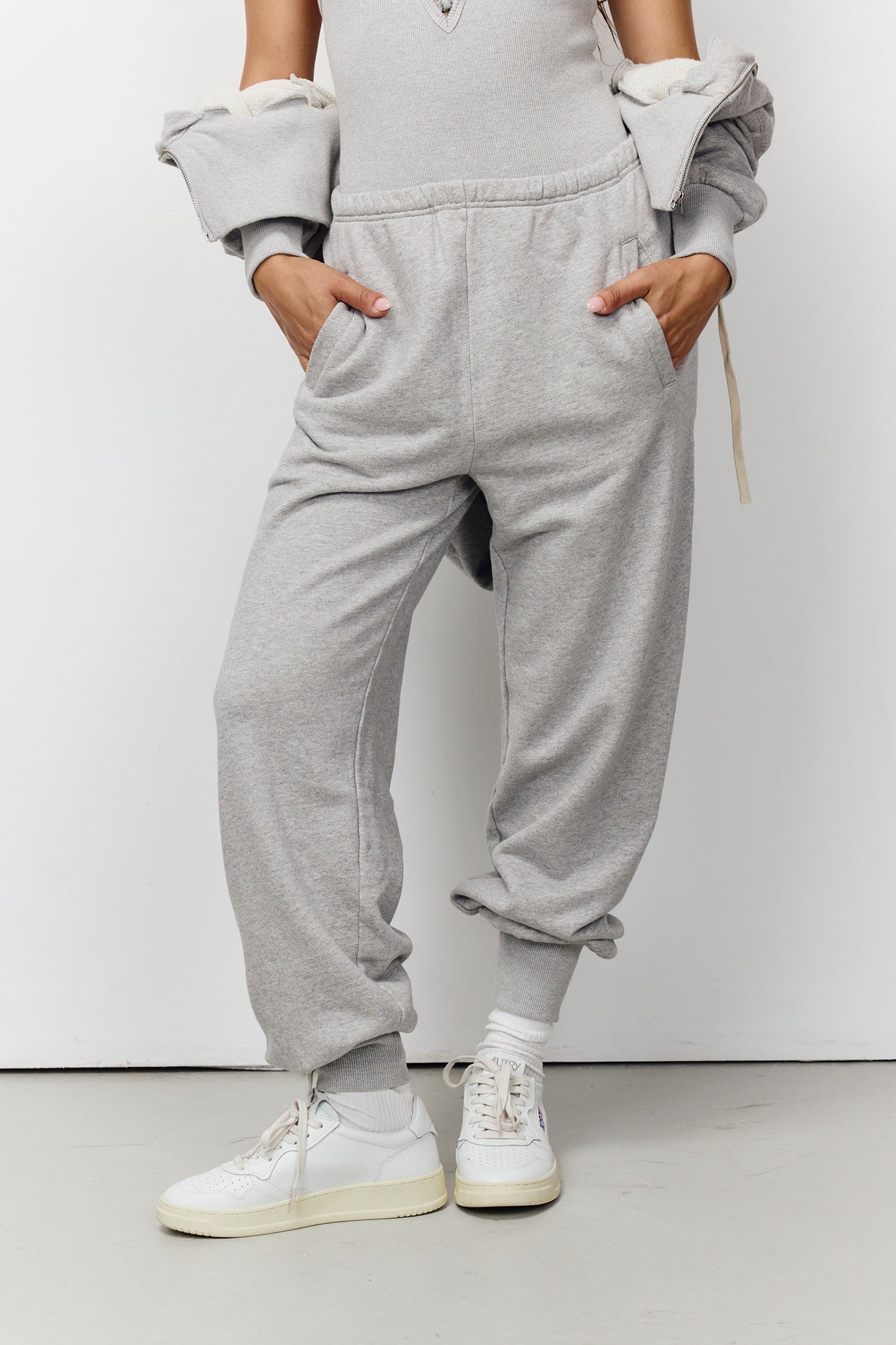מכנסי טרנינג ארוכים לנשים French Terry
