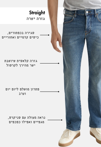White Smoke ג׳ינס ארוך לגברים The Zee – Straight Fit SCOTCH & SODA