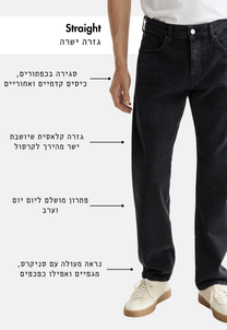 White Smoke ג׳ינס ארוך לגברים The Zee – Straight Fit SCOTCH & SODA