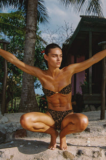 Black בגד ים חלק עליון Le Bandeau SUNKISSED