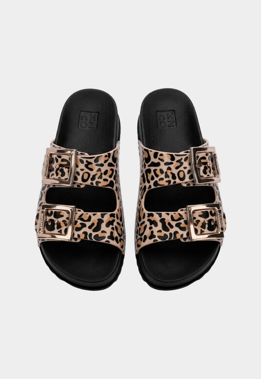 כפכפי גומי בהדפס מנומר לנשים Partner III Fem