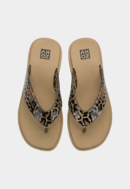 כפכפי גומי בהדפס מנומר לנשים Trend New