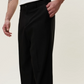 Black מכנסיים ארוכים לגברים Brushed Twill Tailored Pants LES DEUX