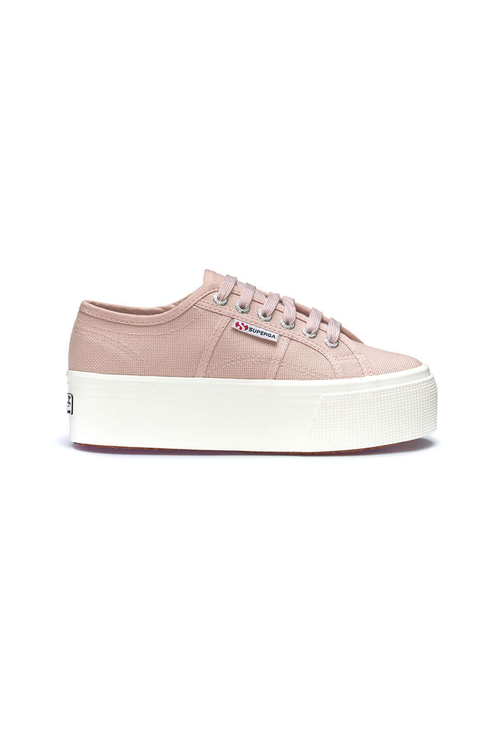 Light Gray PLATFORM סניקרס לנשים SUPERGA