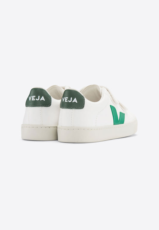 White Smoke סניקרס עם סגירת סקוצ'ים SMALL ESPLAR | ילדים | VEJA