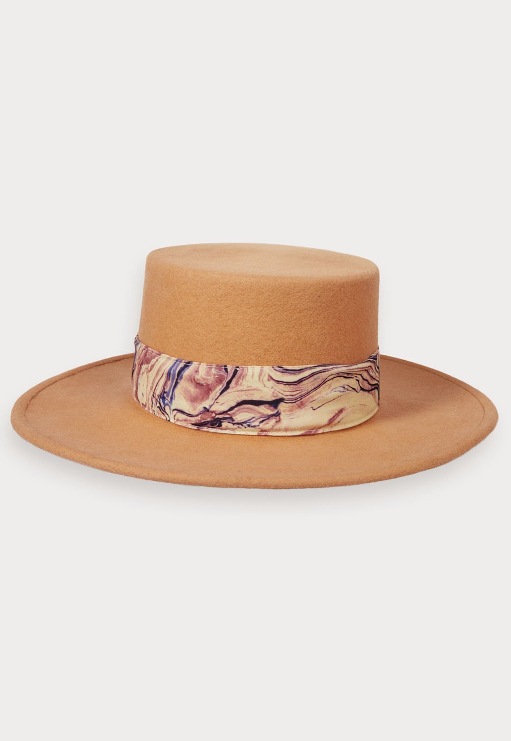 Lavender כובע פדורה עם סרט צבעוני SCOTCH & SODA