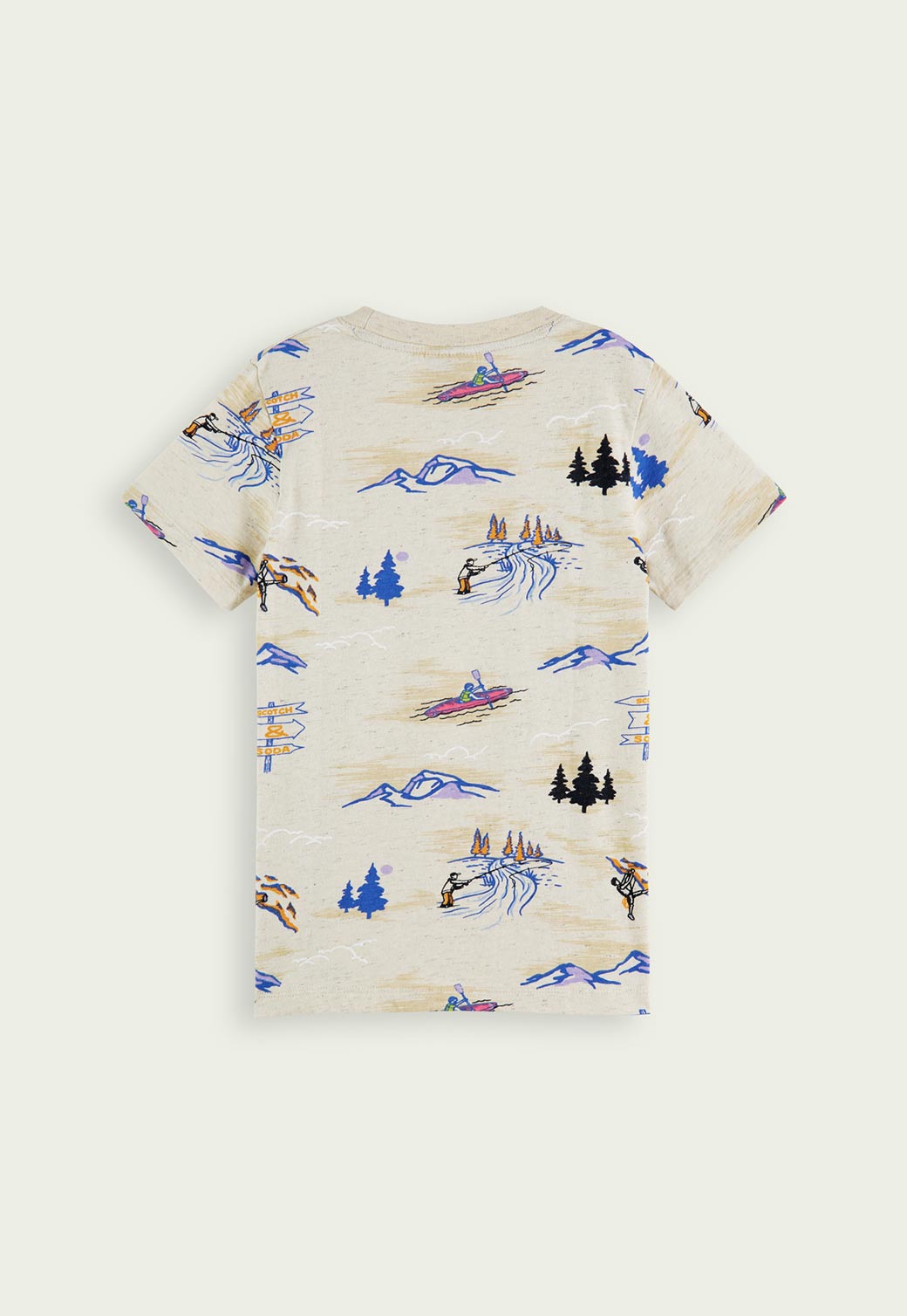 Antique White טי שירט קצרה בהדפס ספורט אתגרי לילדים SCOTCH & SODA
