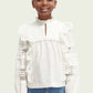 Beige חולצה ארוכה עם מלמלה | ילדים SCOTCH & SODA