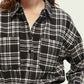 Dark Slate Gray חולצה מכופתרת משובצת לנשים SCOTCH & SODA