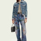 Beige ג'קט ג'ינס לנשים SCOTCH & SODA