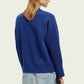 Midnight Blue סוודר במפתח עגול לנשים SCOTCH & SODA