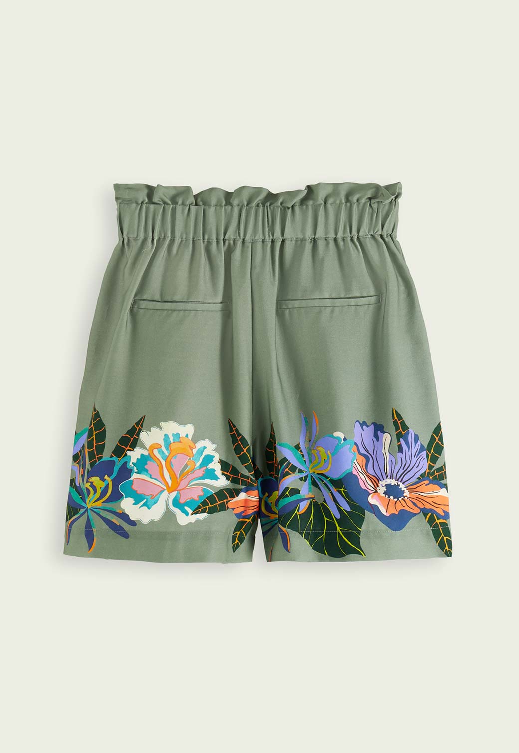 Beige מכנסיים קצרים עם הדפס פרחוני לנשים SCOTCH & SODA