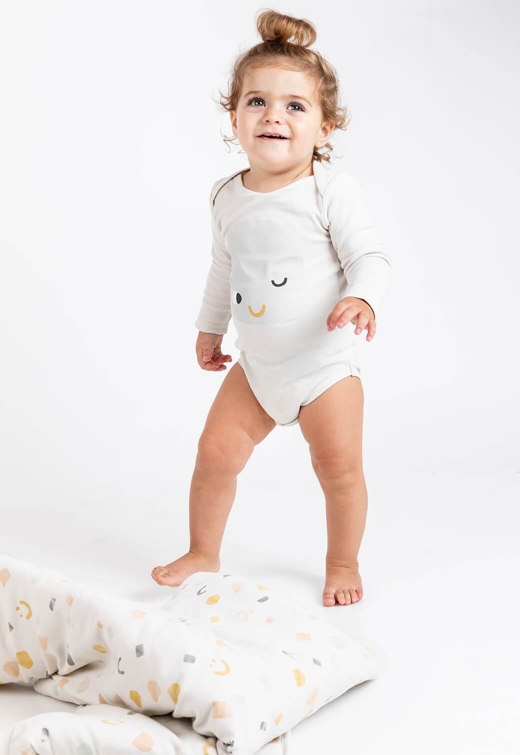 White Smoke בגד גוף ארוך עם הדפס story X MINENE