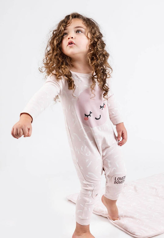 Lavender אוברול לתינוקות עם הדפס story X MINENE