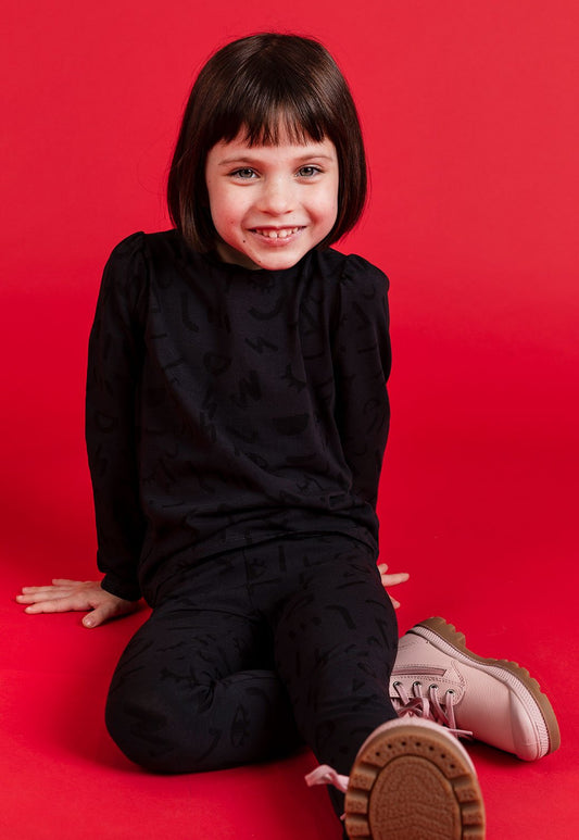 Firebrick חולצה ארוכה עם הדפס story X MINENE