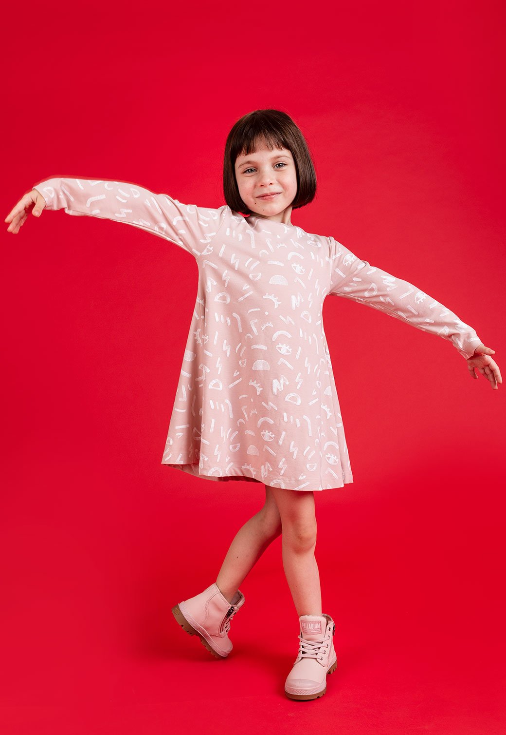 Firebrick שמלה BELL SHAPED DRESS story X MINENE