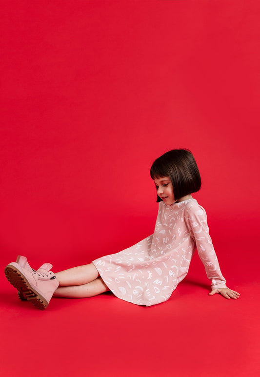 Firebrick שמלה BELL SHAPED DRESS story X MINENE