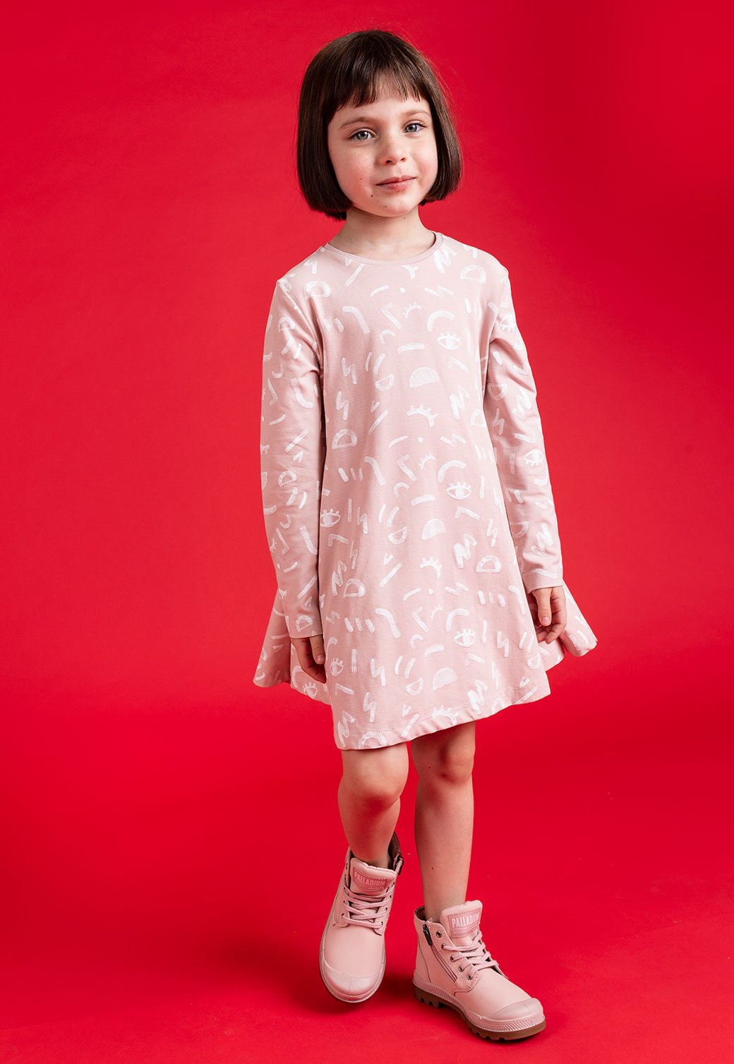 Firebrick שמלה BELL SHAPED DRESS story X MINENE