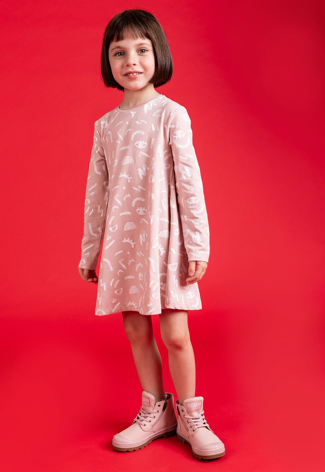 Firebrick שמלה BELL SHAPED DRESS story X MINENE