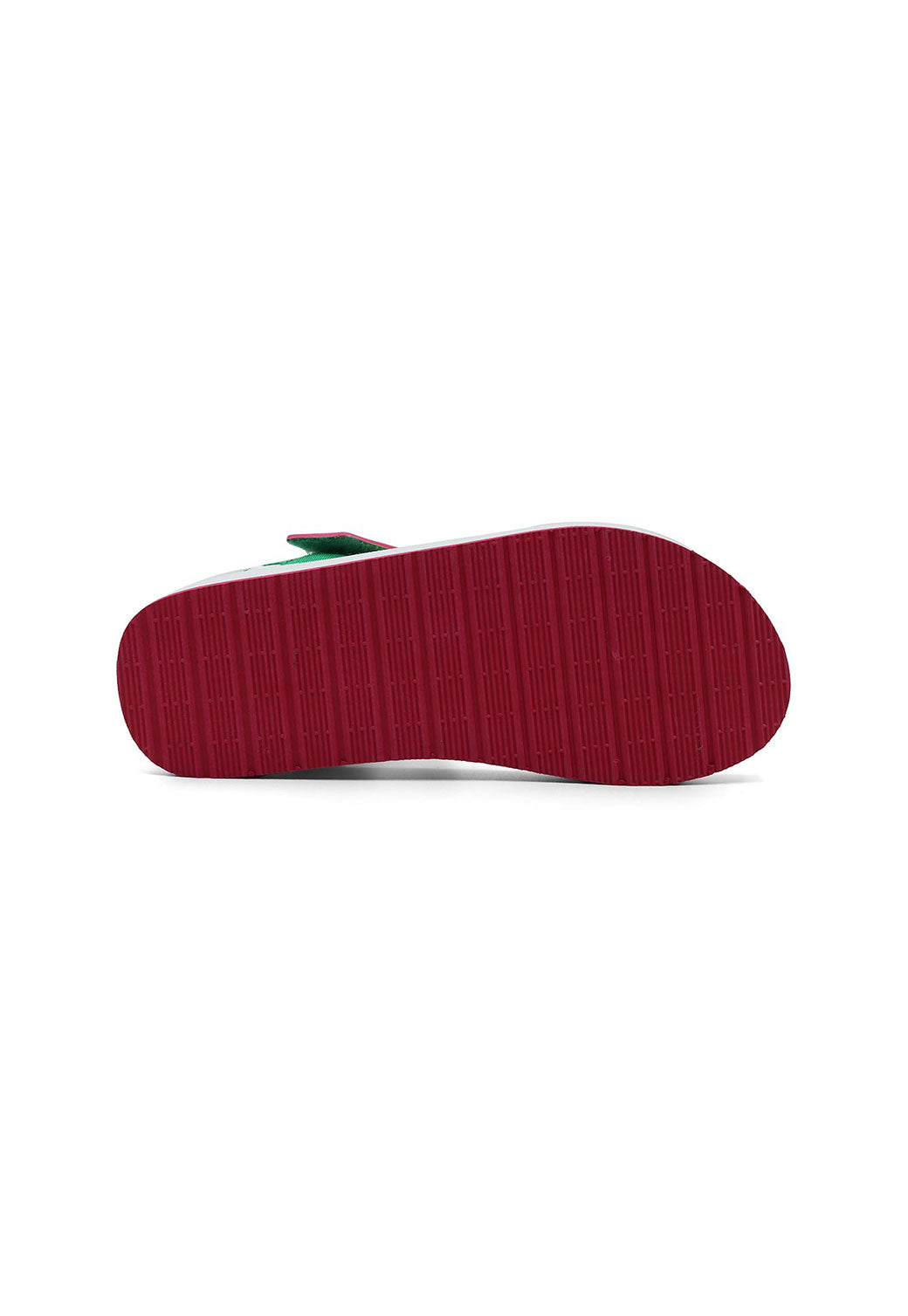 Dark Red סנדלים עם סגירת סקוצ'ים BENETTON