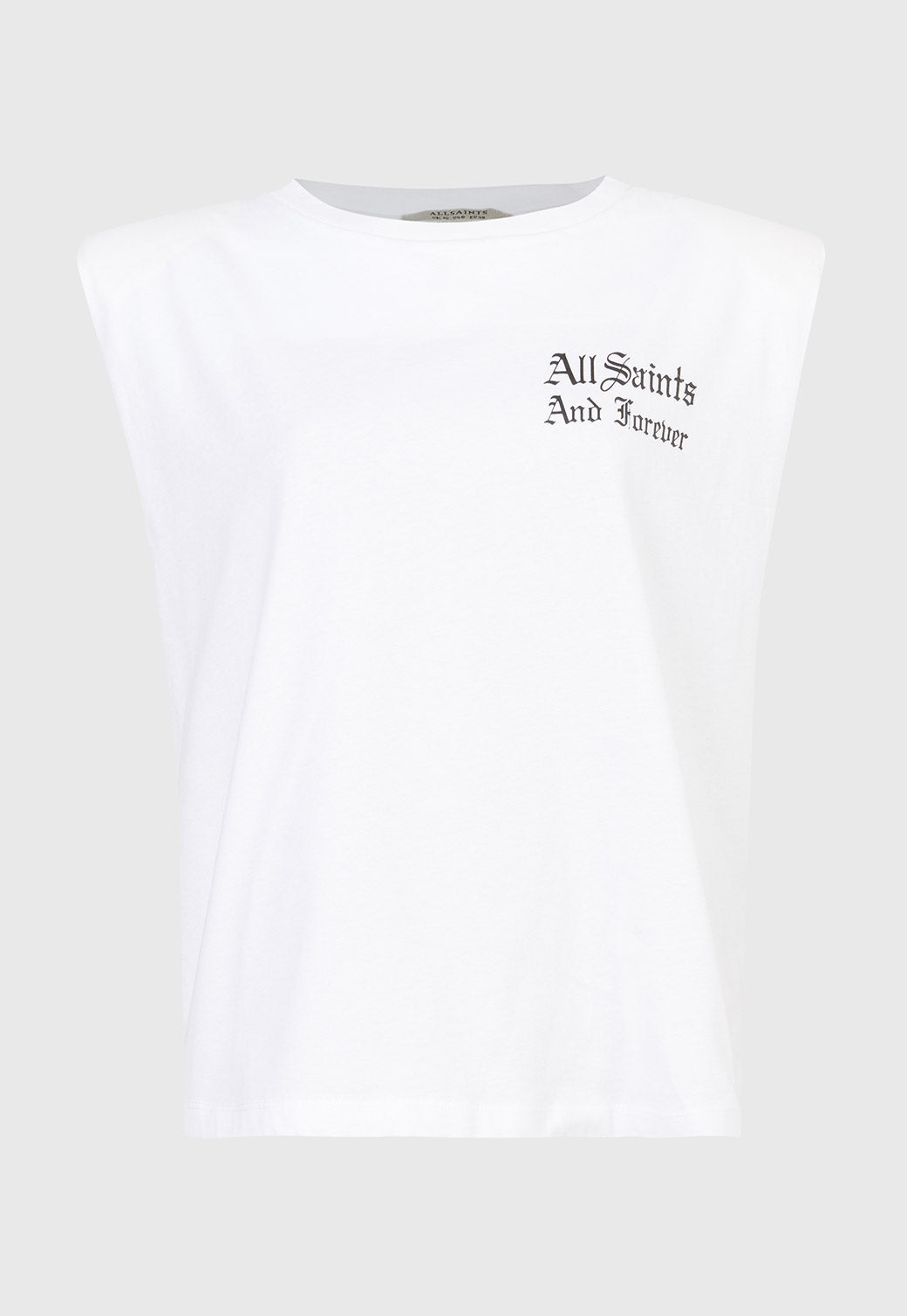 White Smoke חולצה עם כתפיים מודגשות לנשים We Are Coni ALLSAINTS