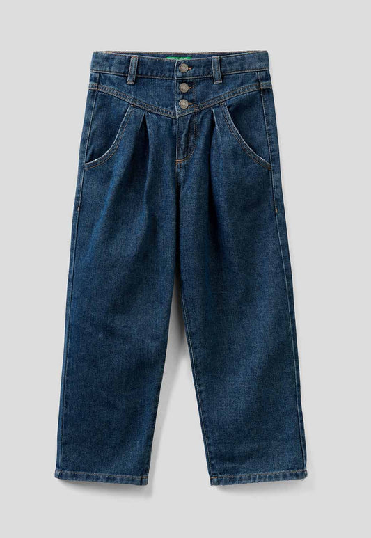Light Gray ג'ינס ארוך לילדות BENETTON