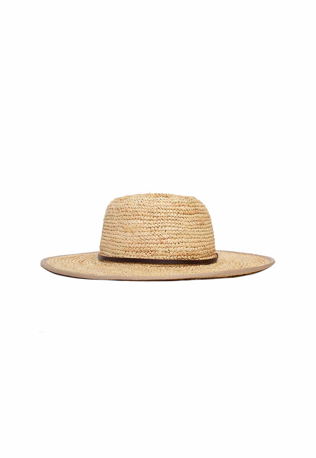 Tan כובע קש רחב שוליים Desert Sun GOORIN