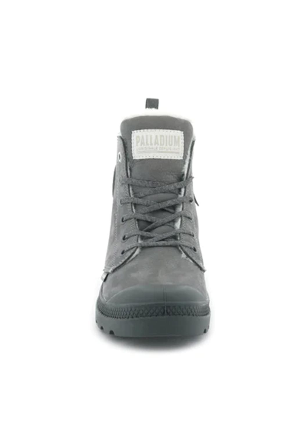 Dim Gray מגפיים עם פרווה לנשים Pampa HI Zip PALLADIUM