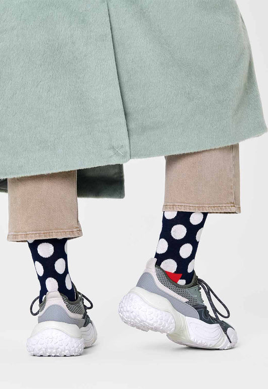Light Gray זוג גרביים בהדפס נקודות HAPPY SOCKS