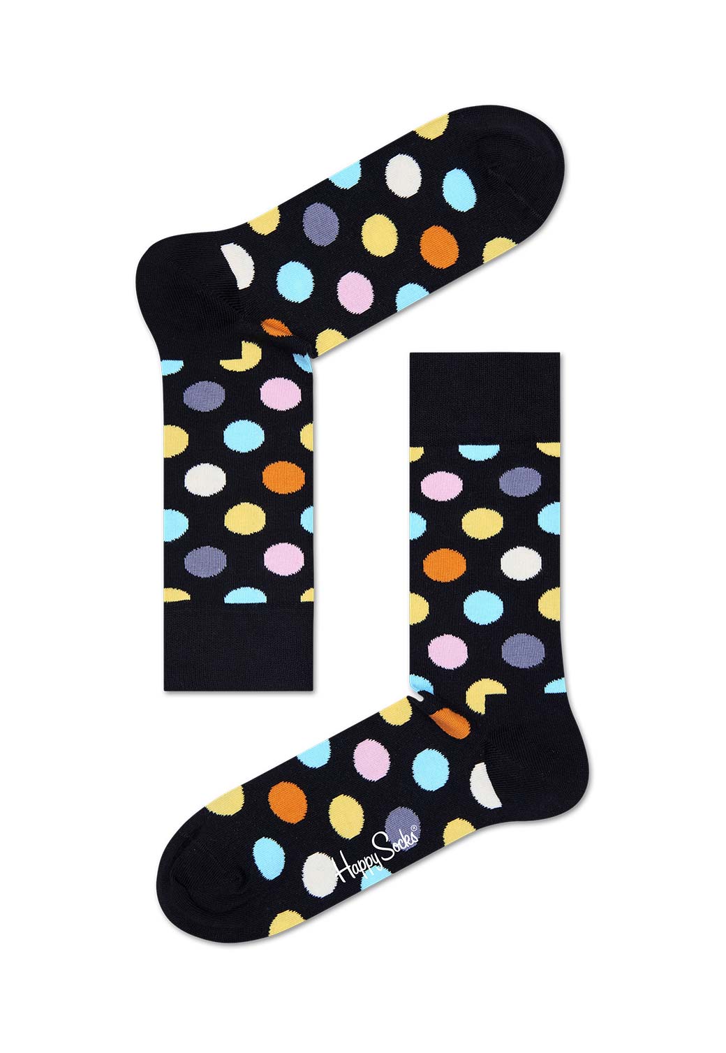Light Gray זוג גרביים בהדפס נקודות HAPPY SOCKS