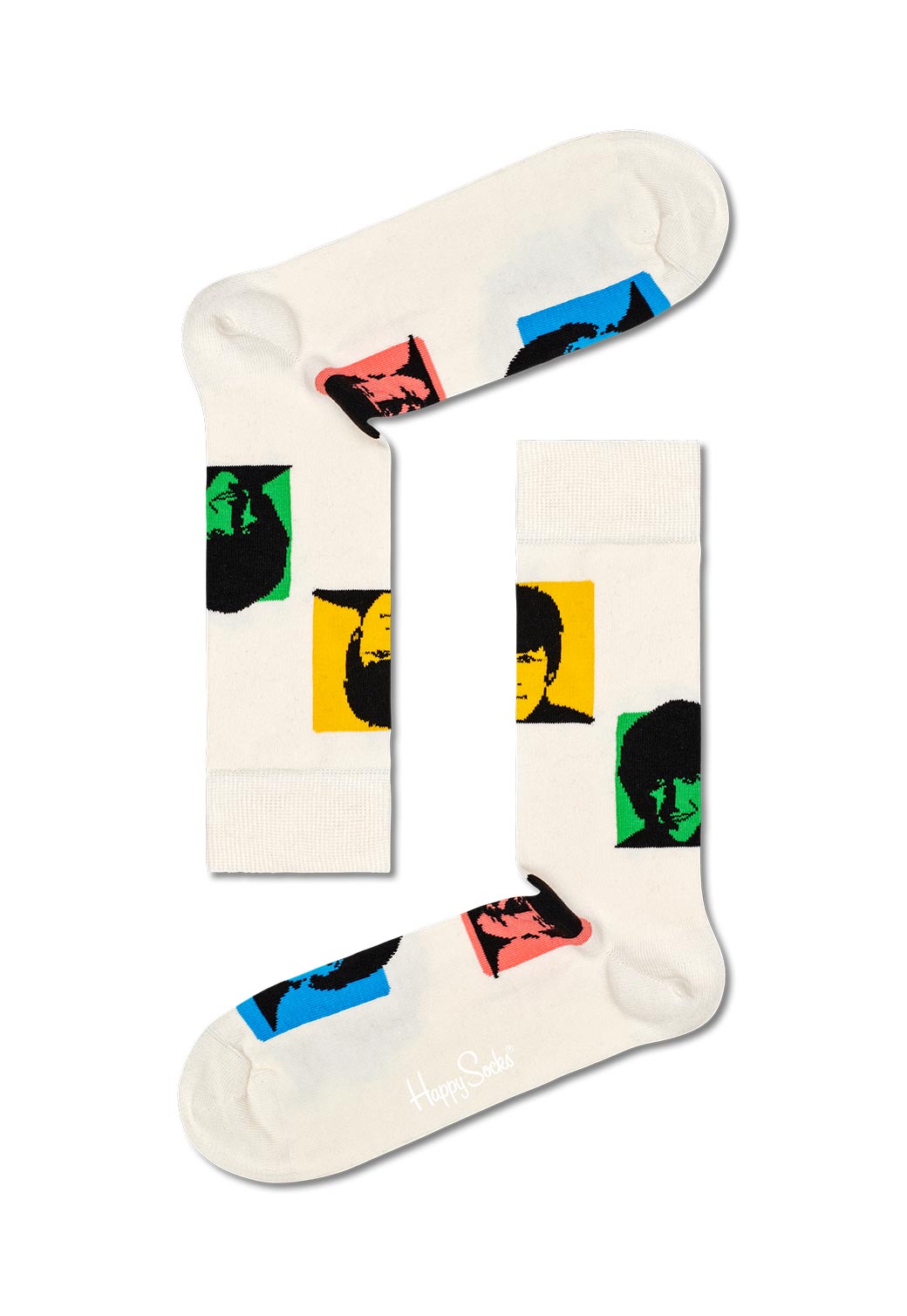 Beige זוג גרביים | THE BEATLES HAPPY SOCKS