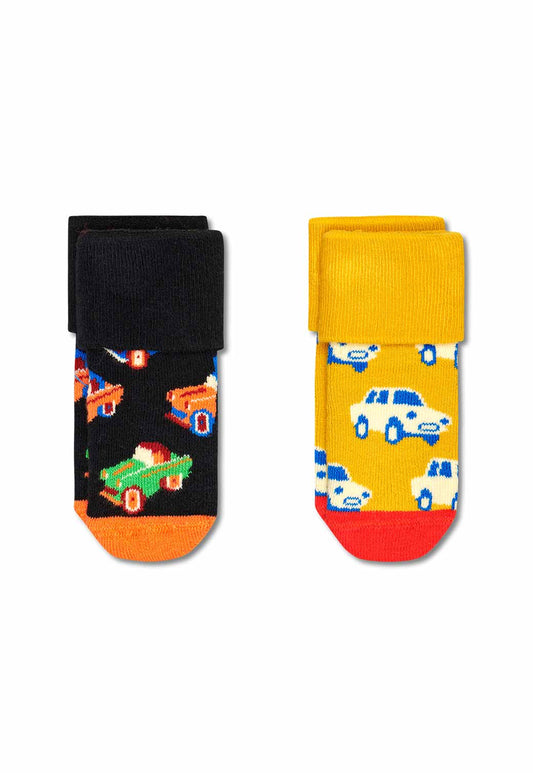 Black מארז גרביים מארז גרביים צבעוני לילדים | 2 זוגות HAPPY SOCKS
